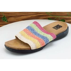 KB & Company Sz‎ 6 M Multicolor Slide Fabric Women Sandals